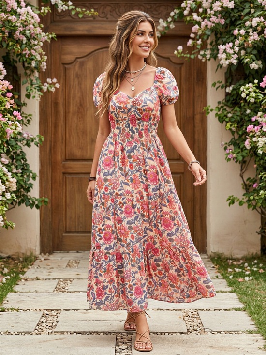 Dresses & Skirts - Romantic Escape Floral Dress